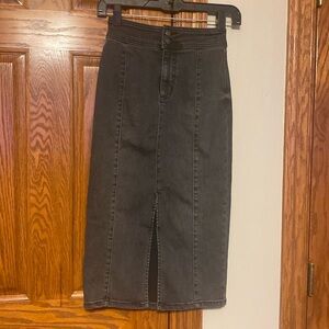 We The Free Black Denim skirt